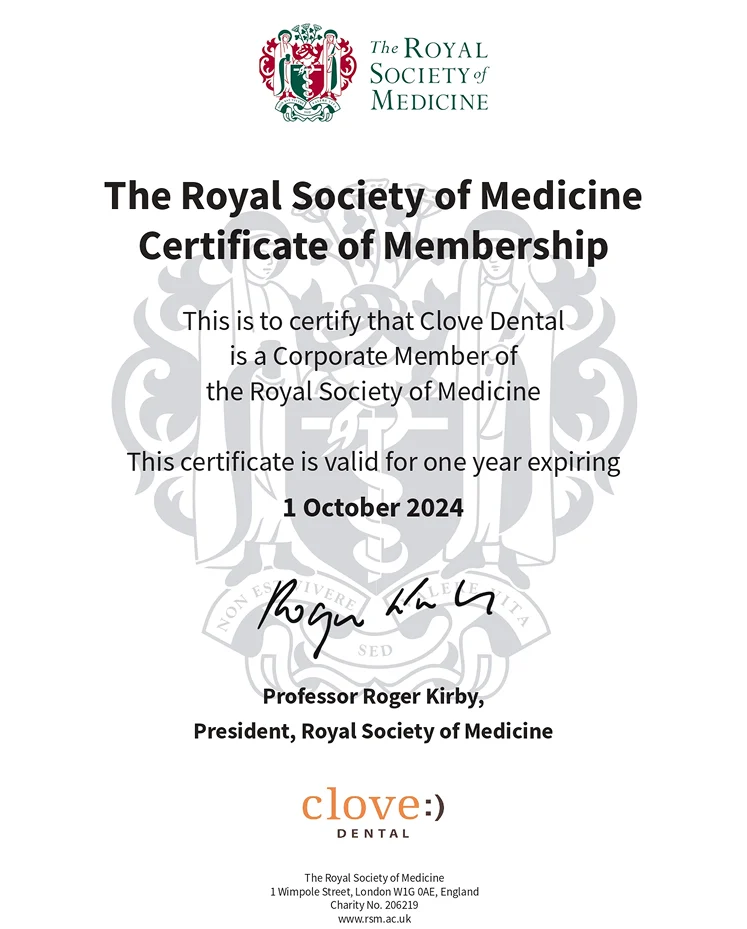 Royal Society of Medicine Certificate