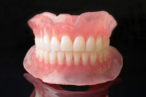 Man holding cheek in pain