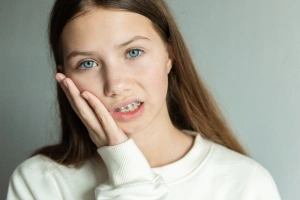 Tooth with large cavity