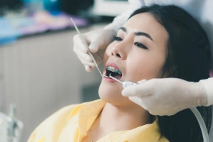 Tooth with large cavity