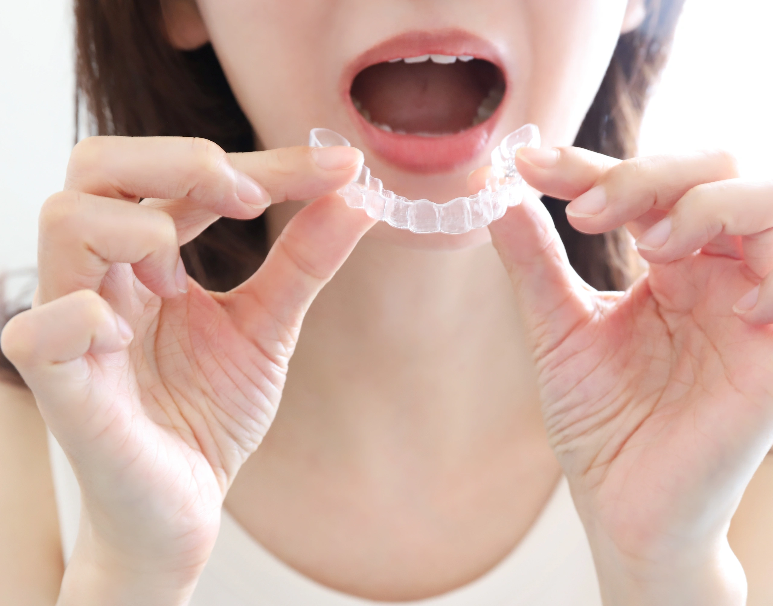 Pediatric dentist with child